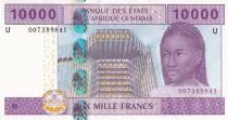 Stati dell\'Africa centrale 10000 Francs - Woman- Train, plane - 2002 - P.210U