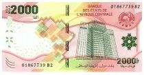 Stati dell\'Africa centrale 2000 Francs - Building - Parrot - 2020 (2022) - Letter B2