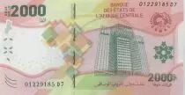 Stati dell\'Africa centrale 2000 Francs - Building - Parrot - 2020 (2022) - Lettrer D