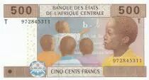 Stati dell\'Africa centrale 500 Francs Education - 2002 (2017) - Lettre T Congo
