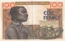 Stati dell\'Africa dell\'ovest 100 Francs Mask ND (1965) - General Issue - Serial  Y.278