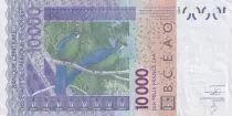 Stati dell\'Africa dell\'ovest 10000 Francs - Mask - Birds - 2013 - Letter T (Togo) - P.818Tm