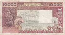 Stati dell\'Africa dell\'ovest 10000 Francs - Spinning  - ND (1977-1992) - Serial varieties - Letter A (Ivory Coast) - P.109A