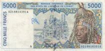 Stati dell\'Africa dell\'ovest 5000 Francs - Ivory Coast - 2002 - P.113A