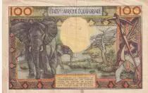 Stati dell\'Africa equatoriale 100 Francs - Equatorial Africa - Gabon - Rare 1963