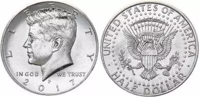 Stati Uniti d\'America 1/2 Dollar J.F. Kennedy - 2017 P Philadelphia
