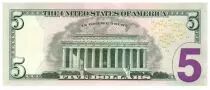Stati Uniti d\'America 5 Dollars Lincoln - Lincoln Memorial 2013 L12 San Francisco
