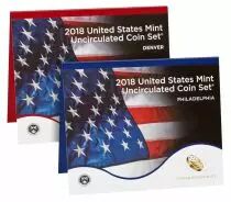 Stati Uniti d\'America Uncirculated Coin Set BU Denvier (D) + Philadelphia (P) 2018 - 20 coins