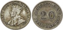 Straits Settlements 20 Cent George V - 1927 - Silver