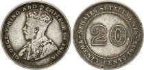 Straits Settlements 20 Cent George V - 1935 - Silver