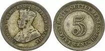 Straits Settlements 5 Cent George V - 1935 - Argent
