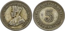 Straits Settlements 5 Cent George V - 1935 - Silver
