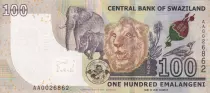 Suazilandia 10 Emalangeni King Mswati III - Animals - 2017 - Serial AA