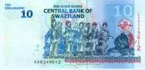 Suazilandia 10 Emalangeni King Mswati III - Dancers 2010