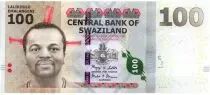 Suazilandia 100 Emalangeni Roi Mswati III - Lion, rhino, elephant, bird - 2010