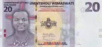 Suazilandia 20 Emalangeni King Mswati III - 2024