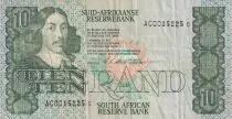 Sud Africa 10 Rand - Jan Van Riebeeck - Industry - 1989 - F to VF - P.120e