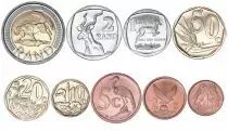 Sud Africa Set 1 Cent to 5 Rand - 9 coins - 1990 to 2016 - AU