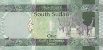 Sud Soudan 1 Pound Dr John Garang de Mabior - Girafes - 2011
