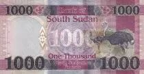 Sud Soudan 1000 Pounds - Dr John Garang de Mabior - Autruche - 2021 - Serial BM - PNEW