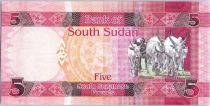 Sud Soudan New1.2015 5 Pounds, Dr John Garang de Mabior - Vaches - 2015