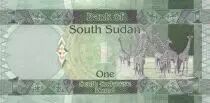 Sud Sudan 1 Pound Dr John Garang de Mabior - Giraffes - 2011
