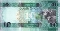 Sud Sudan 10 Pounds, Dr John Garang de Mabior - Buffalo - 2015