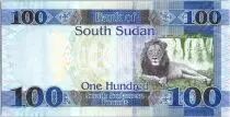 Sud Sudan 100 Pounds, Dr John Garang de Mabior - Lion - 2015