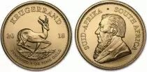 Sud&aacute;frica 1 Kruggerand Paul Kruger 1 Oz Gold - Springbok 2018