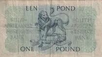 Sud&aacute;frica 1 Pound - Jan Van Riebeek - Lion - 11-11-1950 - Serial B.65 - P.92c