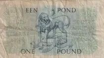 Sud&aacute;frica 1 Pound - Jan Van Riebeek - Lion - 23-11-1951 - Serial B.104 - P.93d