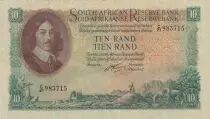 Sud�frica 10 Rand - Jan Van Riebeeck - Mine - 1962 - Serial C.21