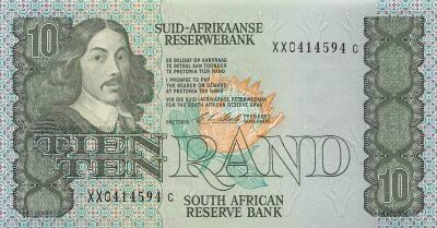 Sud�frica 10 Rand - Jan Van Riebeeck - ND (1990-93) - Replacement - P.120