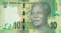 Sud�frica 10 Rand - Nelson Mandela - Rhinocorn - ND (2012) - P.133