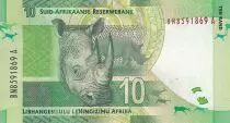 Sud&aacute;frica 10 Rand - Nelson Mandela - Rhinocorn - ND (2012) - P.133