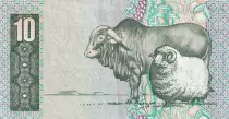 Sud&aacute;frica 10 Rand 1990-93 - Jan Van Riebeeck - Ram and bull