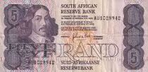 Sud�frica 5 Rand - Jan Van Riebeeck - Industry - 1989 - F to VF - P.119c