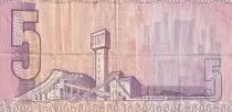 Sud&aacute;frica 5 Rand - Jan Van Riebeeck - Industry - 1989 - F to VF - P.119c