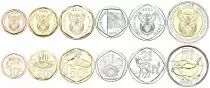 Sud&aacute;frica Set of 6 Coins - 2023 - AU