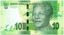 S&uuml;dafrika 10 Rand Nelson Mandela - White rhinoceros with rings