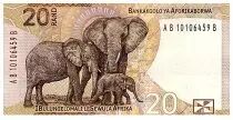 S&uuml;dafrika 20 Rand - Nelson Mandela - Elephants, rings - 2023 - Letter B