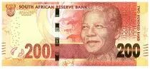 S�dafrika 200 Rand - Nelson Mandela - Leopard - 2015 - Letter E