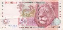 S&uuml;dafrika 50 Rand - Lion - ND (1992) - P.125