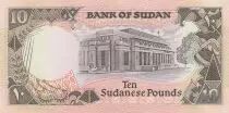 Sudan 10 Pounds - Central Bank of Sudan - Cattle - 1411 (1991) - Serial E/372