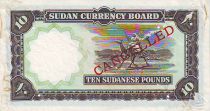 Sudan 10 Pounds Central bank bldg - Camel rider