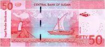 Sudan 50 Pounds Bdlg and Gold - Boat - 2018 - UNC