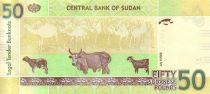 Sudan 50 Pounds Elephants - Cows
