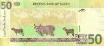 Sudan 50 Pounds Elephants - Cows