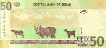 Sudan 50 Pounds Elephants - Cows
