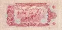 S&uuml;dliches Vietnam 1 Dong - Boat, palms - Agriculture - ND (1966) - Serial QD - P.40
